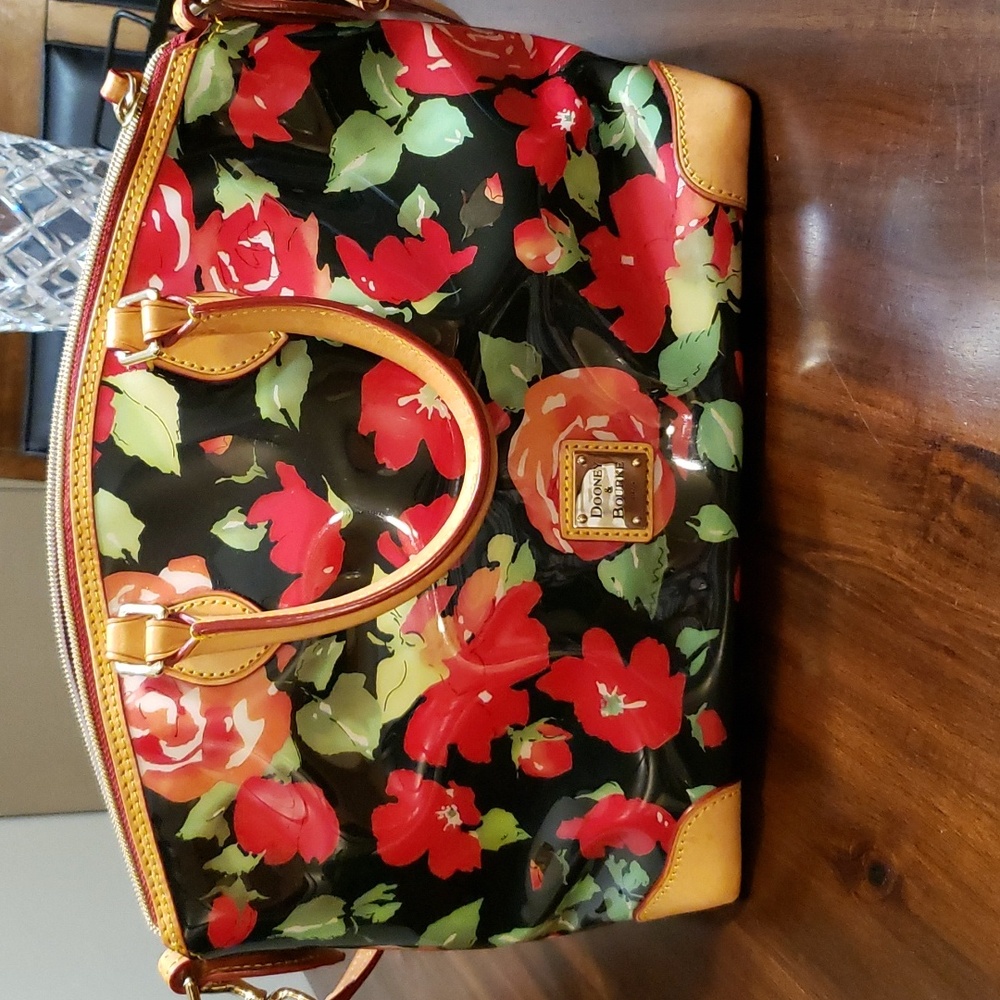 Dooney & Bourke Patent Leather Floral Bag